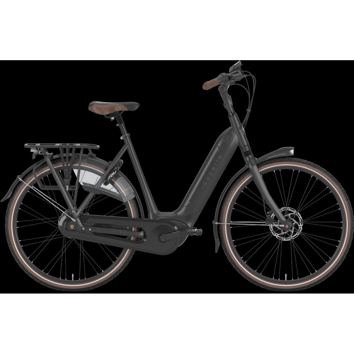 Gazelle GRENOBLE C8 HMB 400wh Dame 2022 - Sort