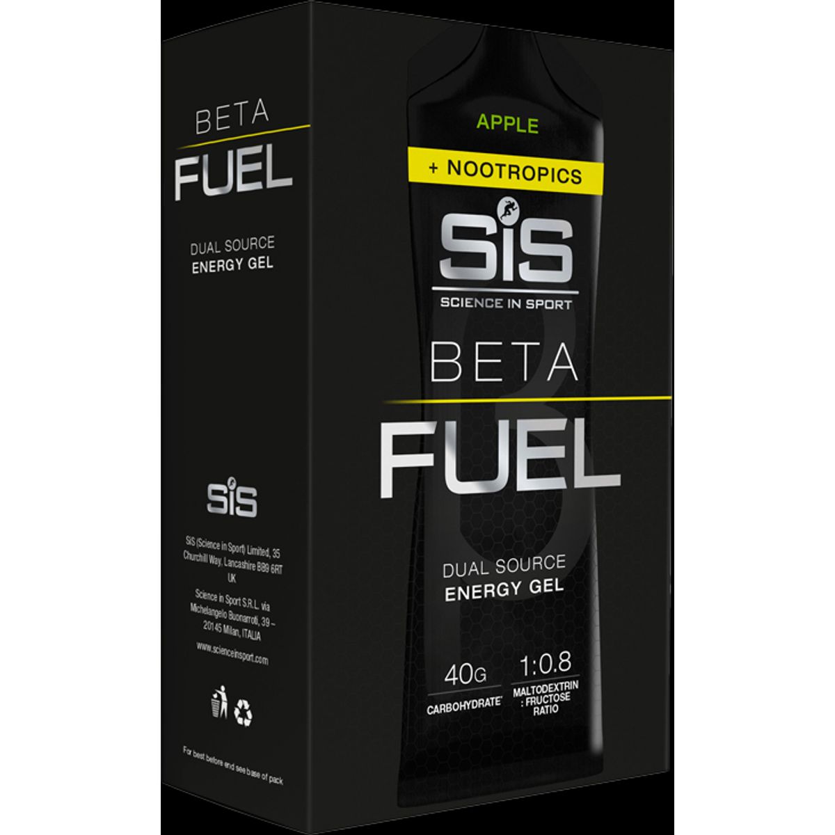 SIS Beta Fuel Endurance Gel Æble 6x60ml