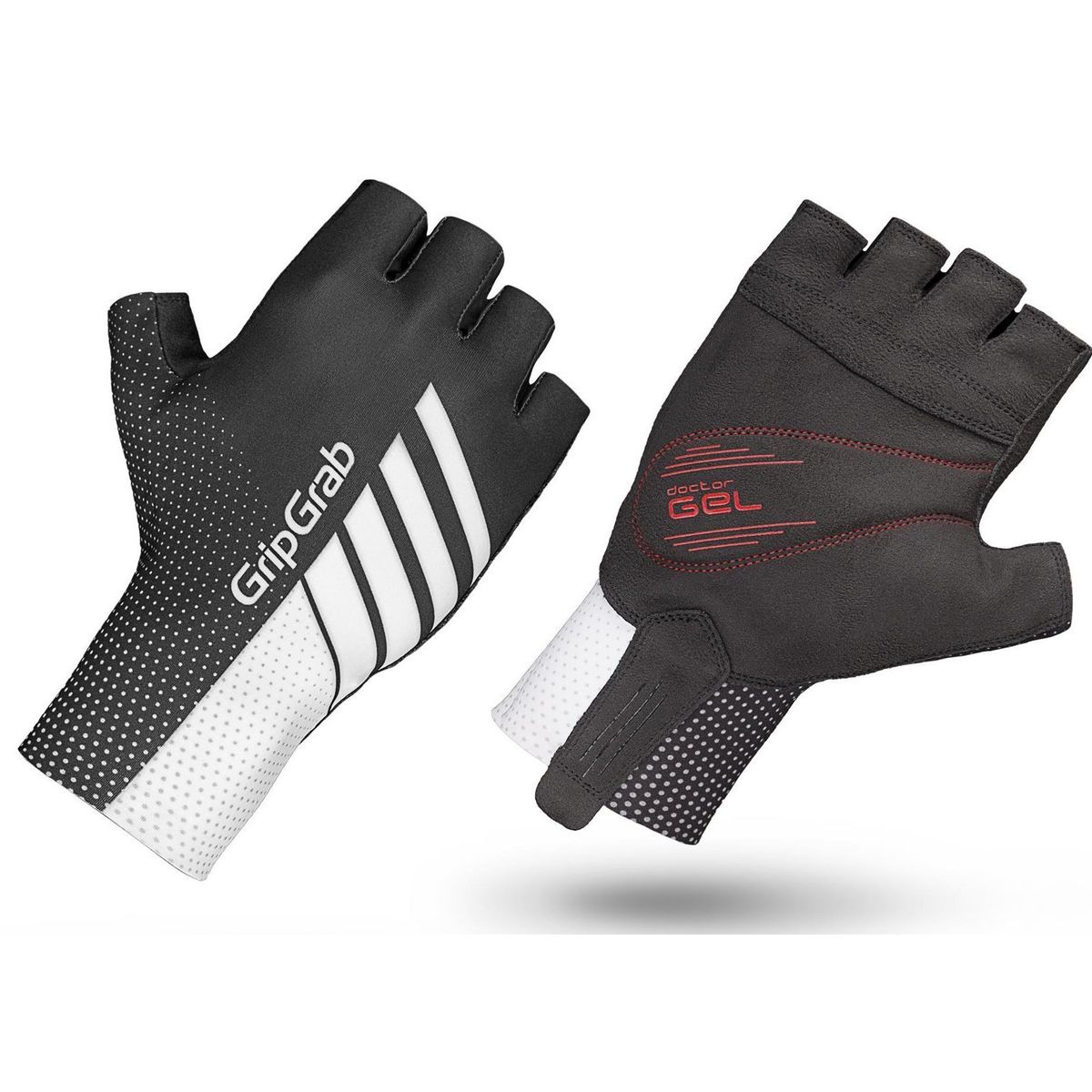 GripGrab Aero TT Raceday Cykelhandske - Black/White