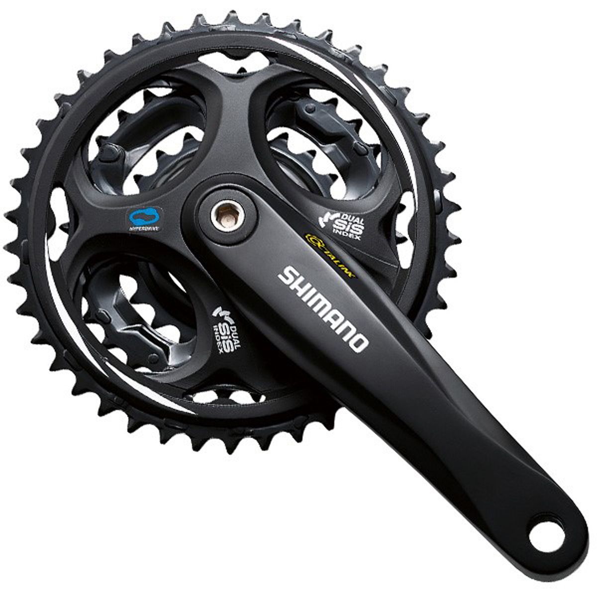 Shimano Kranksæt FC-M311 - 48/38/28t 170mm 8sp - Sort