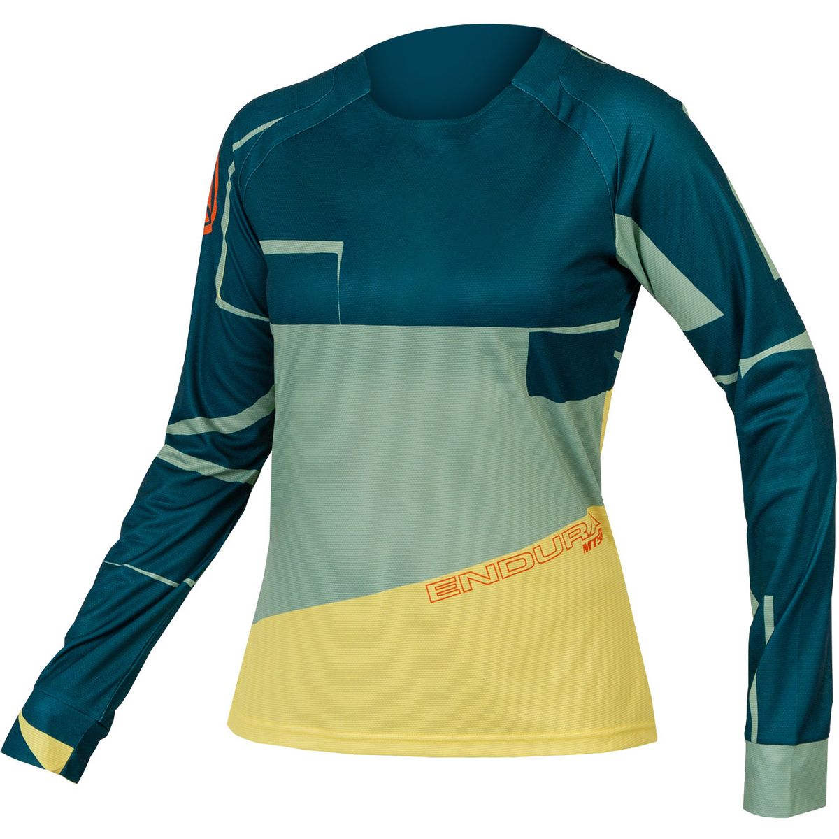 Endura Women's MT500 L/S Print Tee LTD - Grøn/Gul