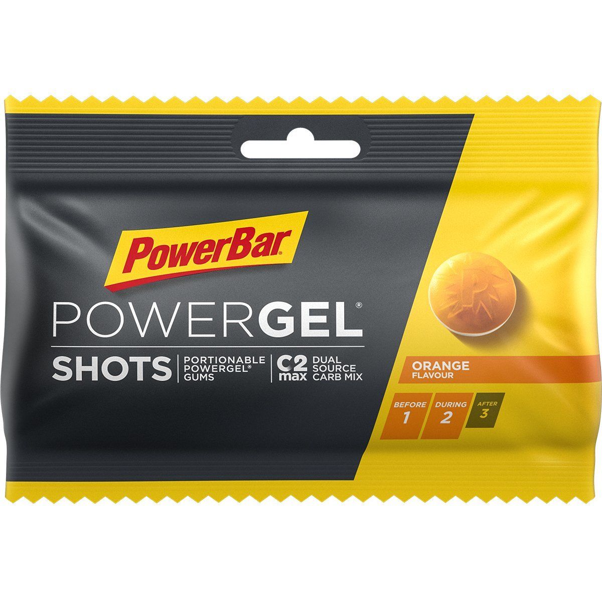 PowerBar PowerGel shots - Vingummi - Appelsin