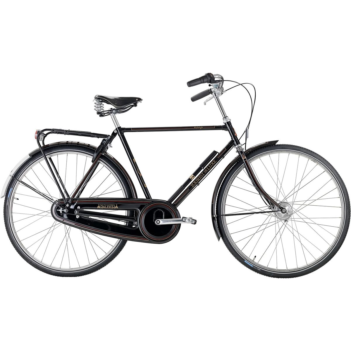 Raleigh Tourist de Luxe Herre 7g 2023 - Sort (Udstillingsmodel)