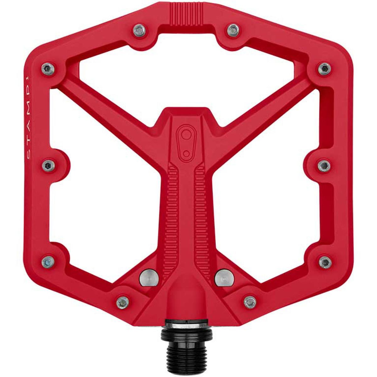 CrankBrothers Flat Pedal Stamp 1 - Large - Rød (Gen. 2)