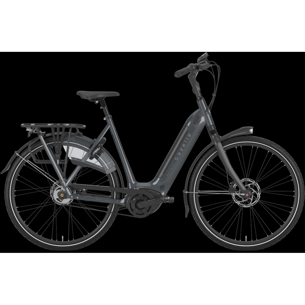 Gazelle GRENOBLE C5 HMB Belt 400wh Dame 2022 - Grå