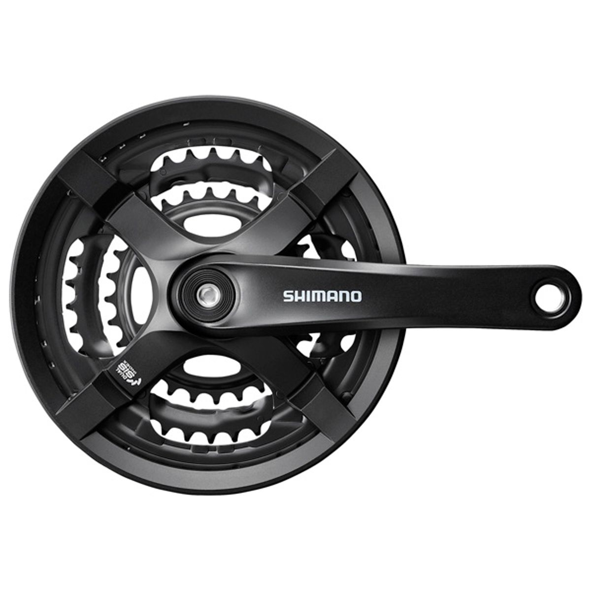 Shimano Kranksæt 6/7/8 Speed - Sort - FC-TY501 48/38/28T