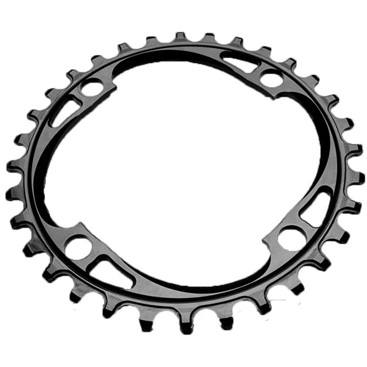 AbsoluteBlack Chainring Singlespeed 34T Ø104 mm - (1x10/11/12) - Sort