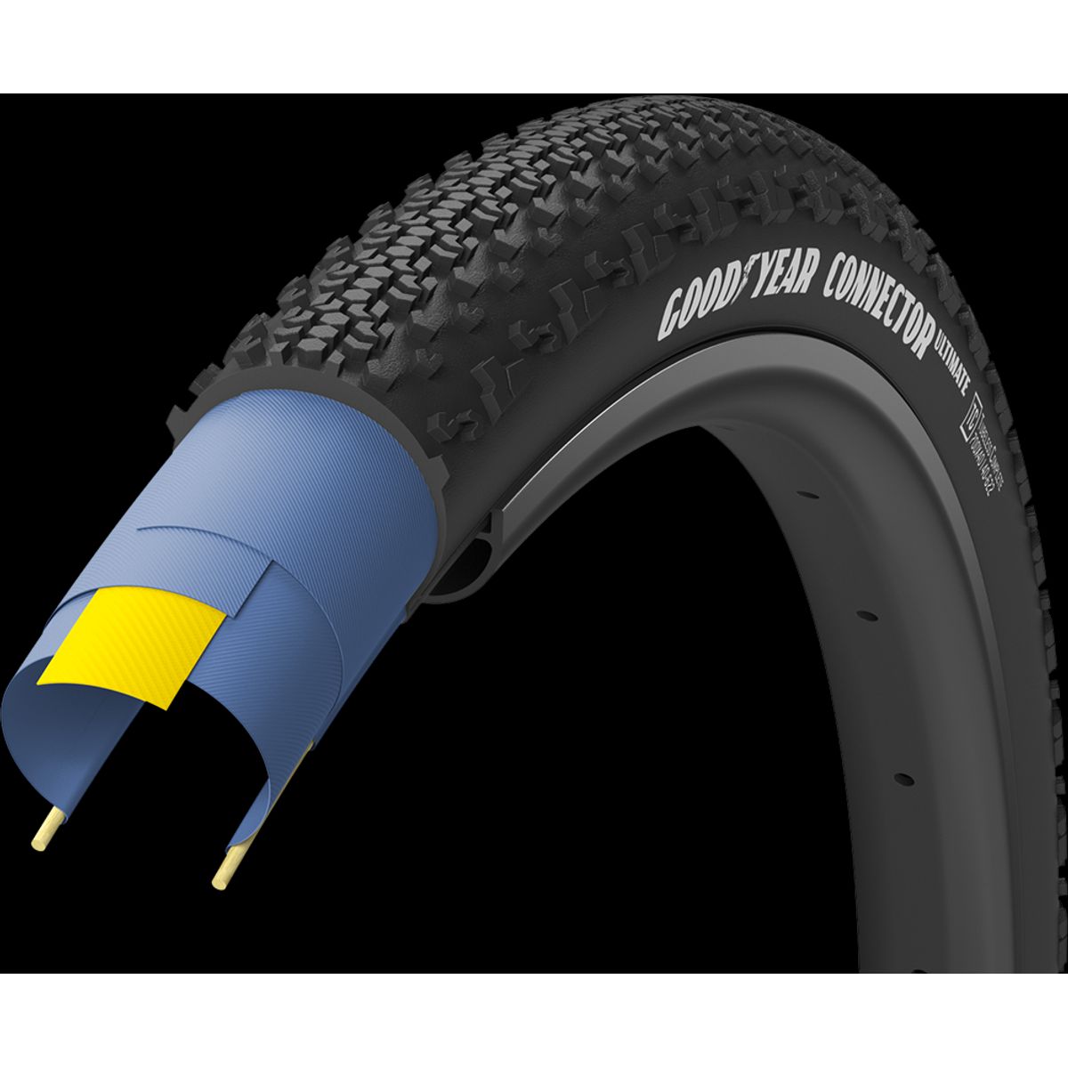 Goodyear CONNECTOR Tubeless Complete 650x50c - Sort