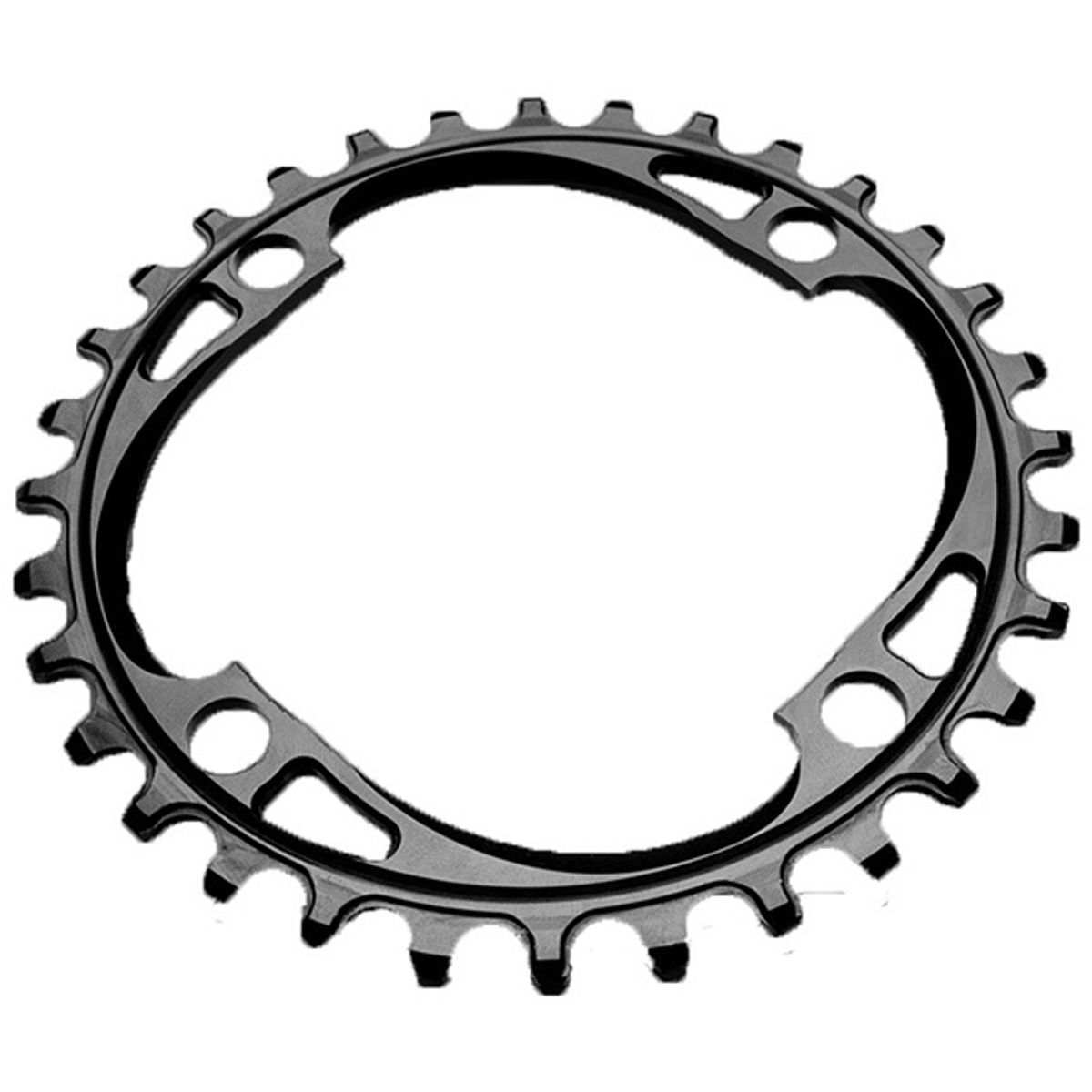 AbsoluteBlack Chainring Singlespeed 36T Ø104 mm - (1x10/11/12) - Sort