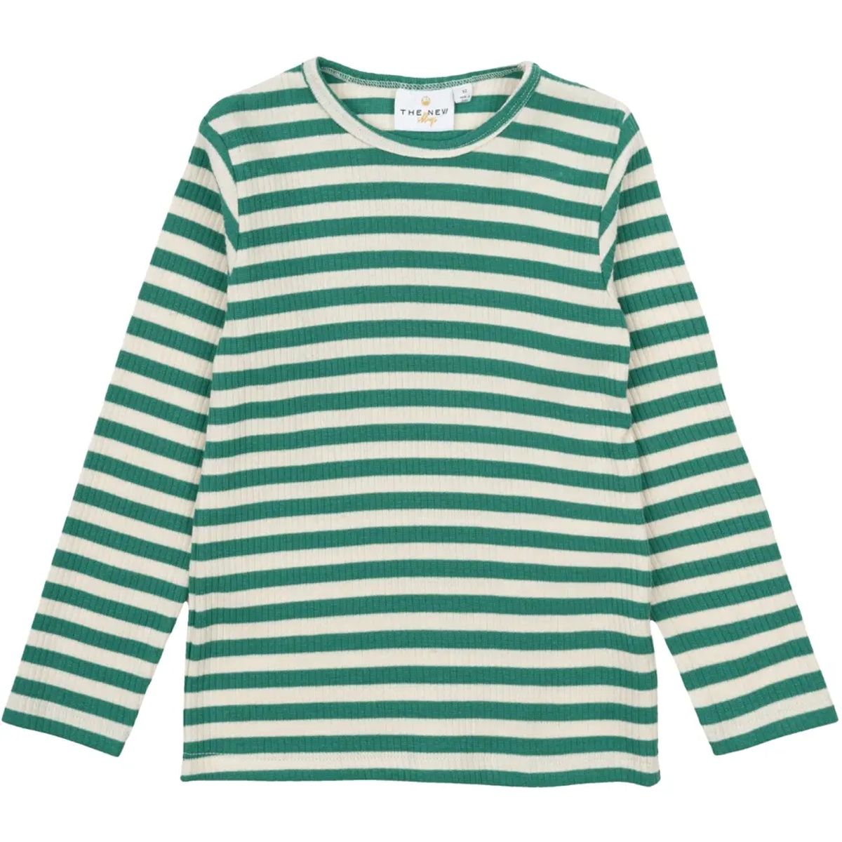 Fro Uni LS Rib T-shirt - GREENSTRIPE - 86