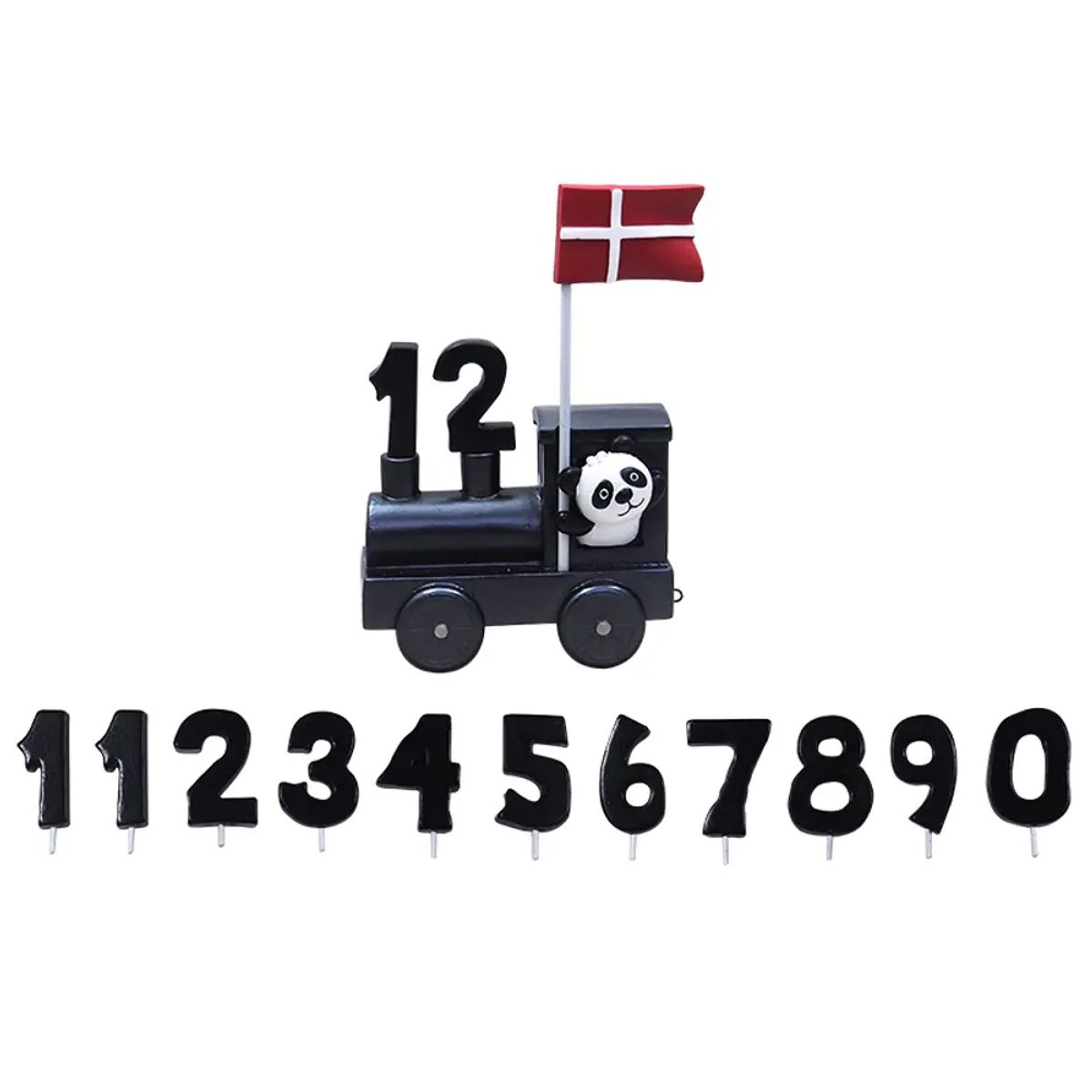 Lokomotiv til navnetog, 11 tal og flag