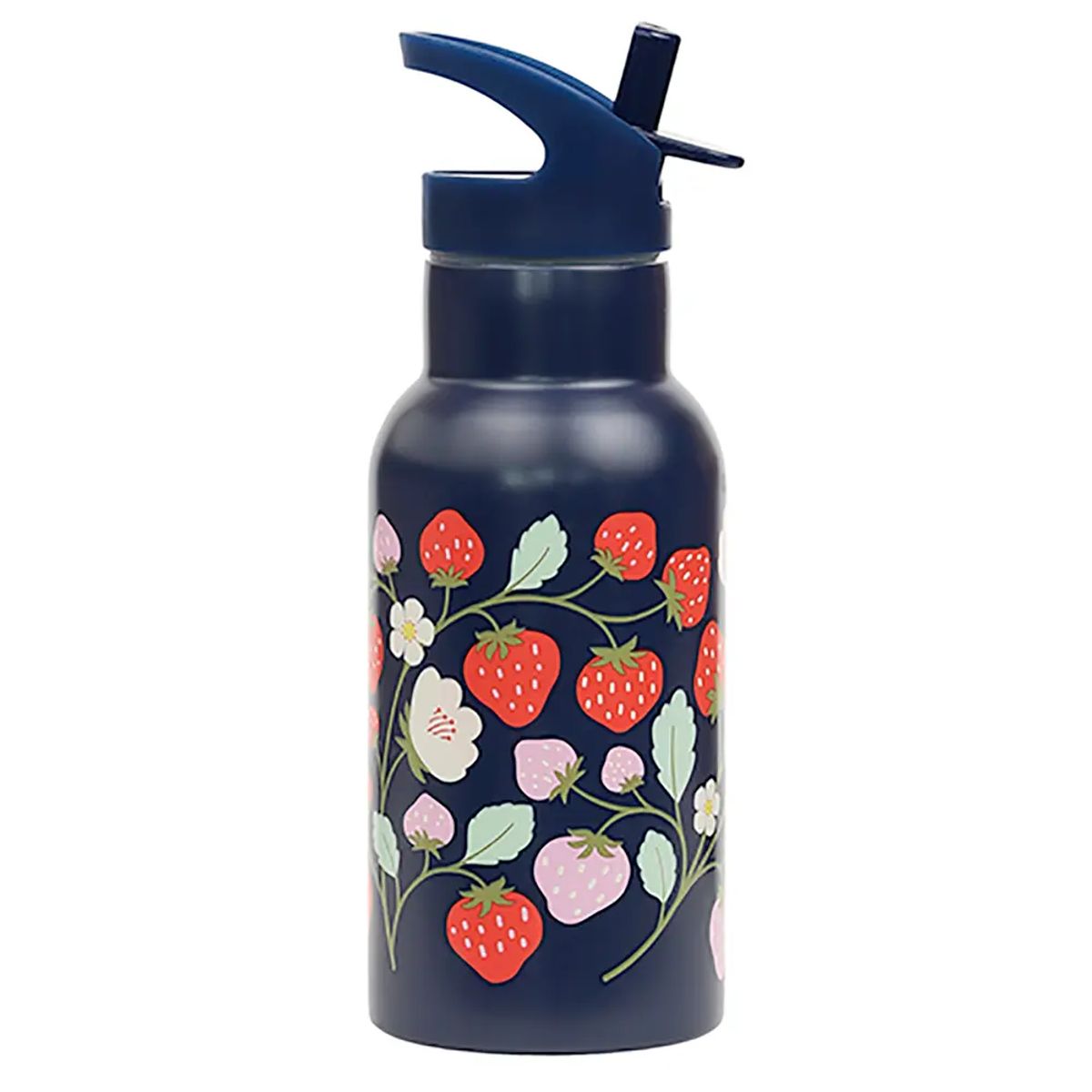 Stainless steel drink bottle: Strawberries