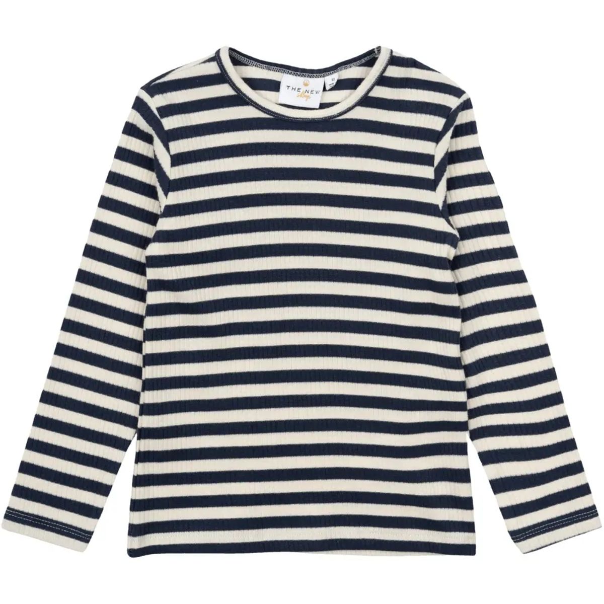 Fro Uni LS Rib T-shirt - INDIGOSTRIPE - 86