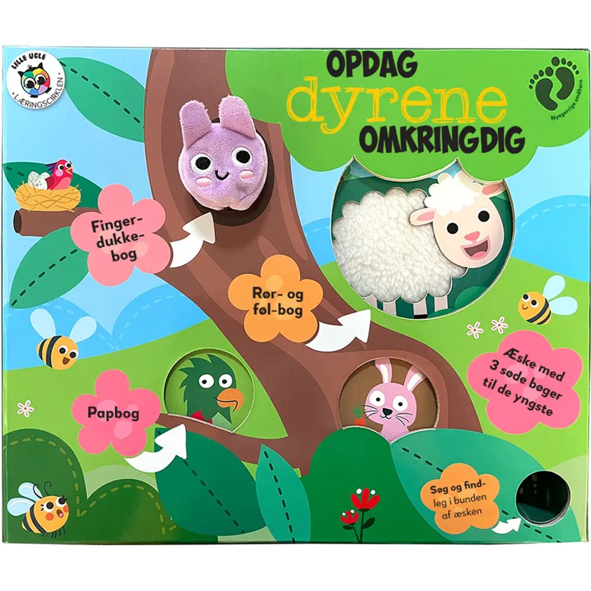 Opdag dyrene omkring dig - Fingerdukkebog