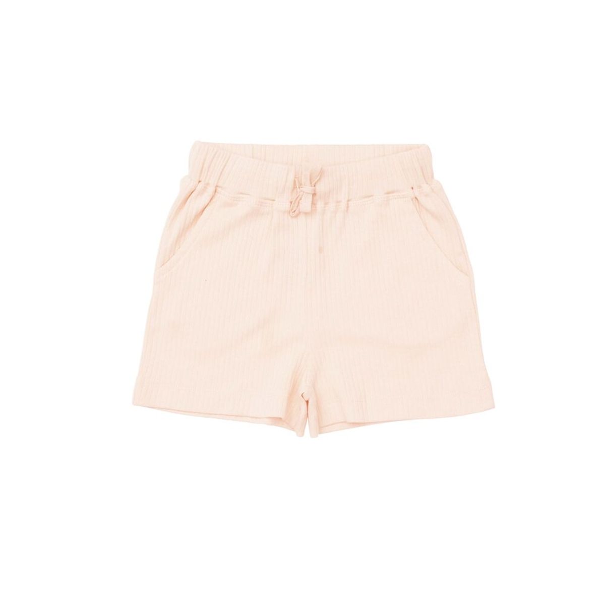 Rib jersey shorts - Lyserød - 116