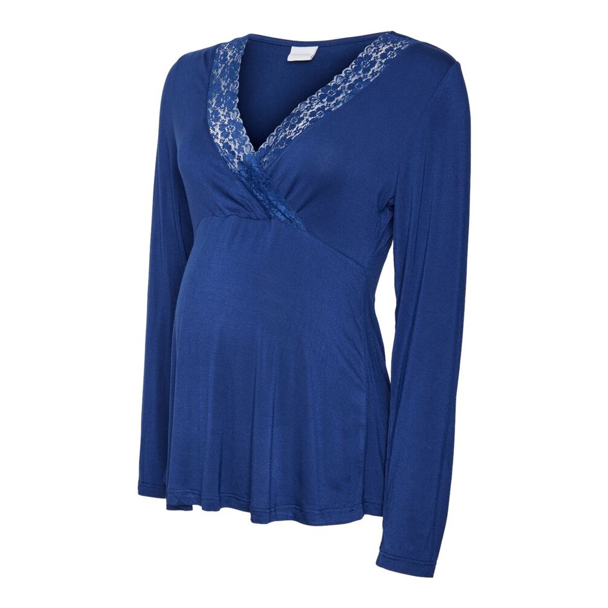 Giovanna tess langærmet top - BLUE - S