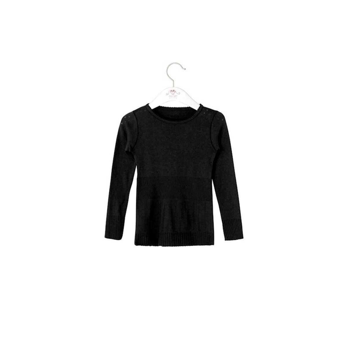 T-shirt,Long Sleeve - BLACK - 6Y