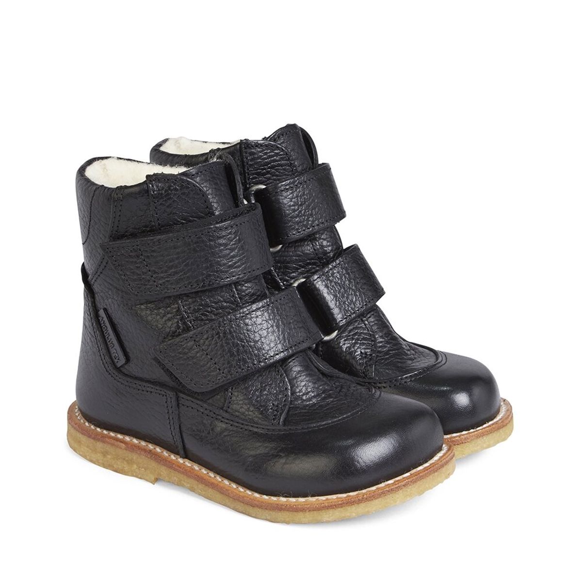 TEX-støvle med Velcro Lukning - 2504 Sort - 30