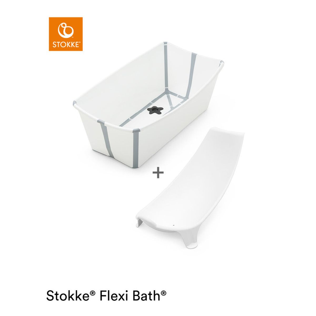 Flexi Bath og Newborn Support - hvid