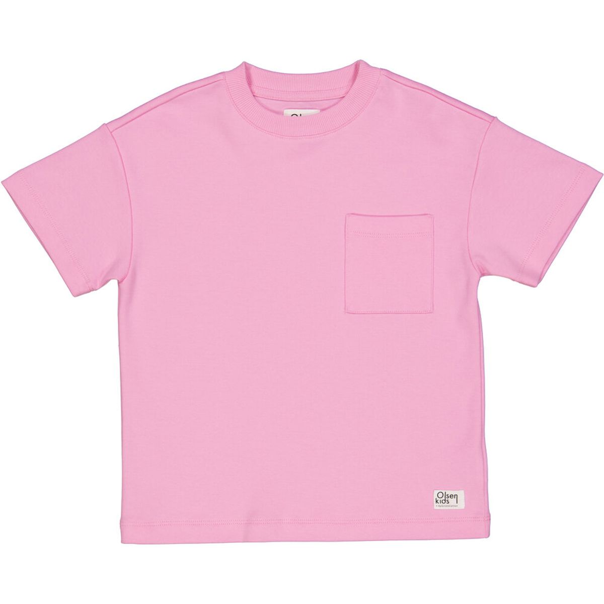 Olsen kids T-shirt med lomme - Bonbon - 116