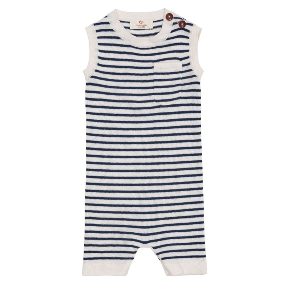 Let strikket romper m. striber - NAVY - 74