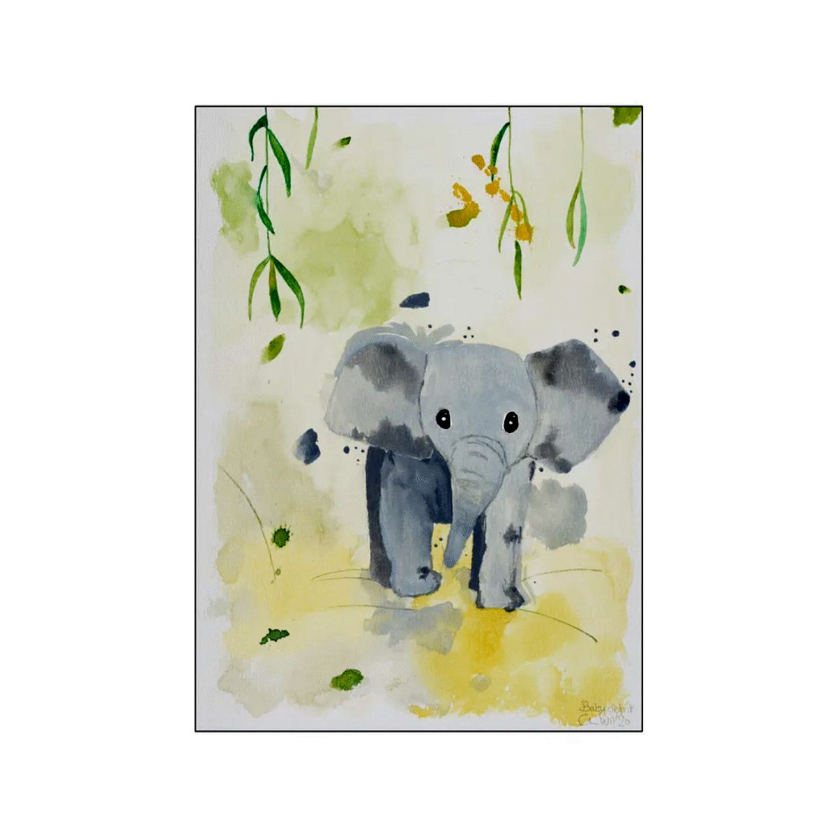 Plakat Baby Elefant 50x70