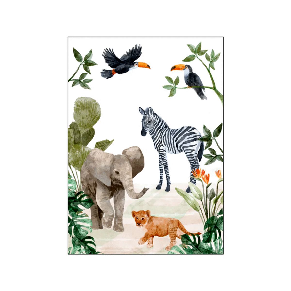 Plakat Jungle Babyer 50x70