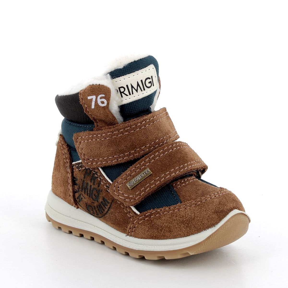 Sneakers waterproof - CUOIO/PETROLIO - 22