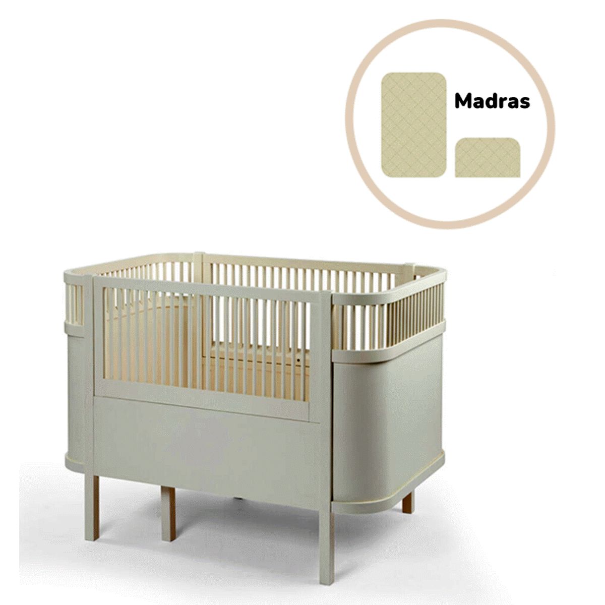 Baby & Jr. seng - classic white med madras