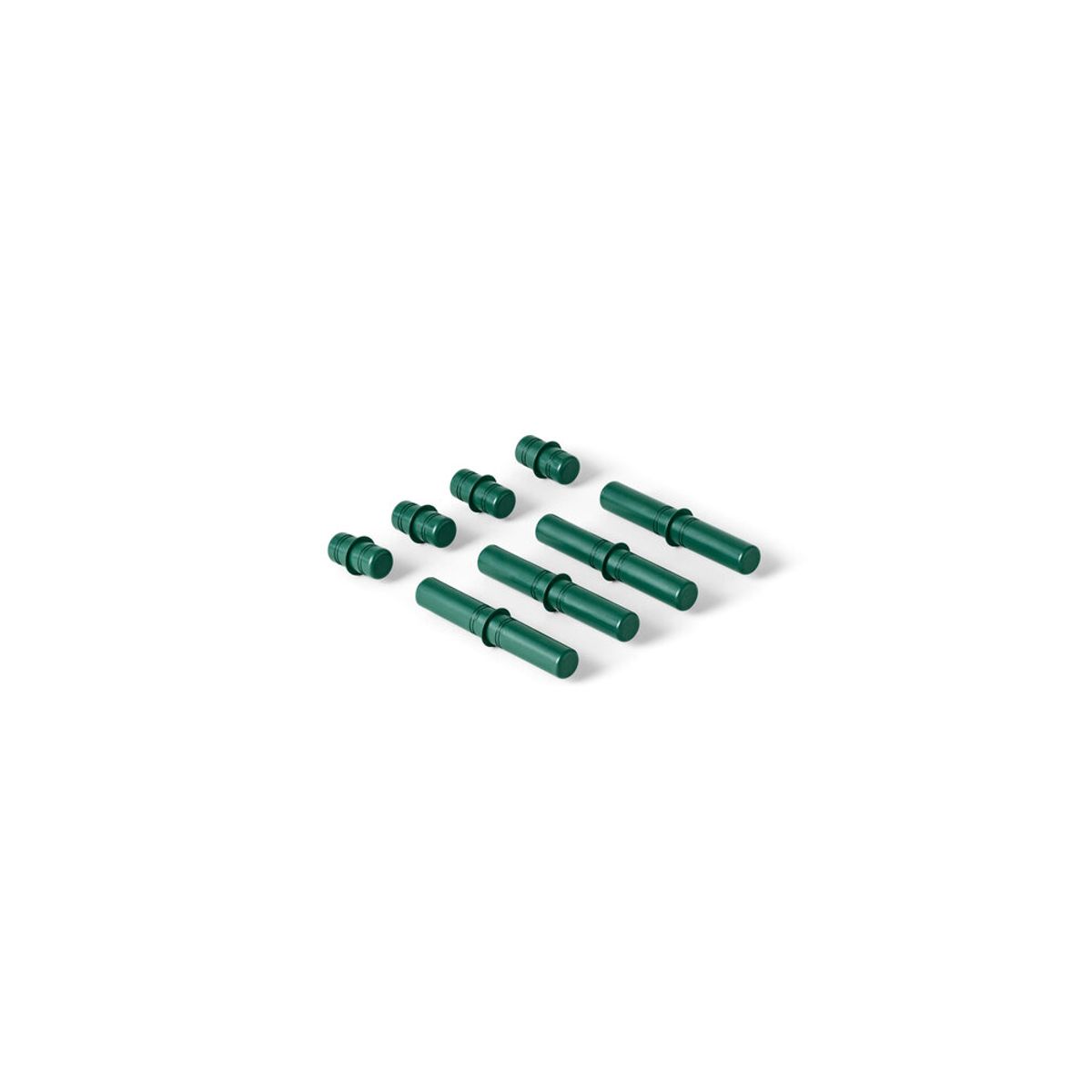 8 x Connector pegs Forest Green