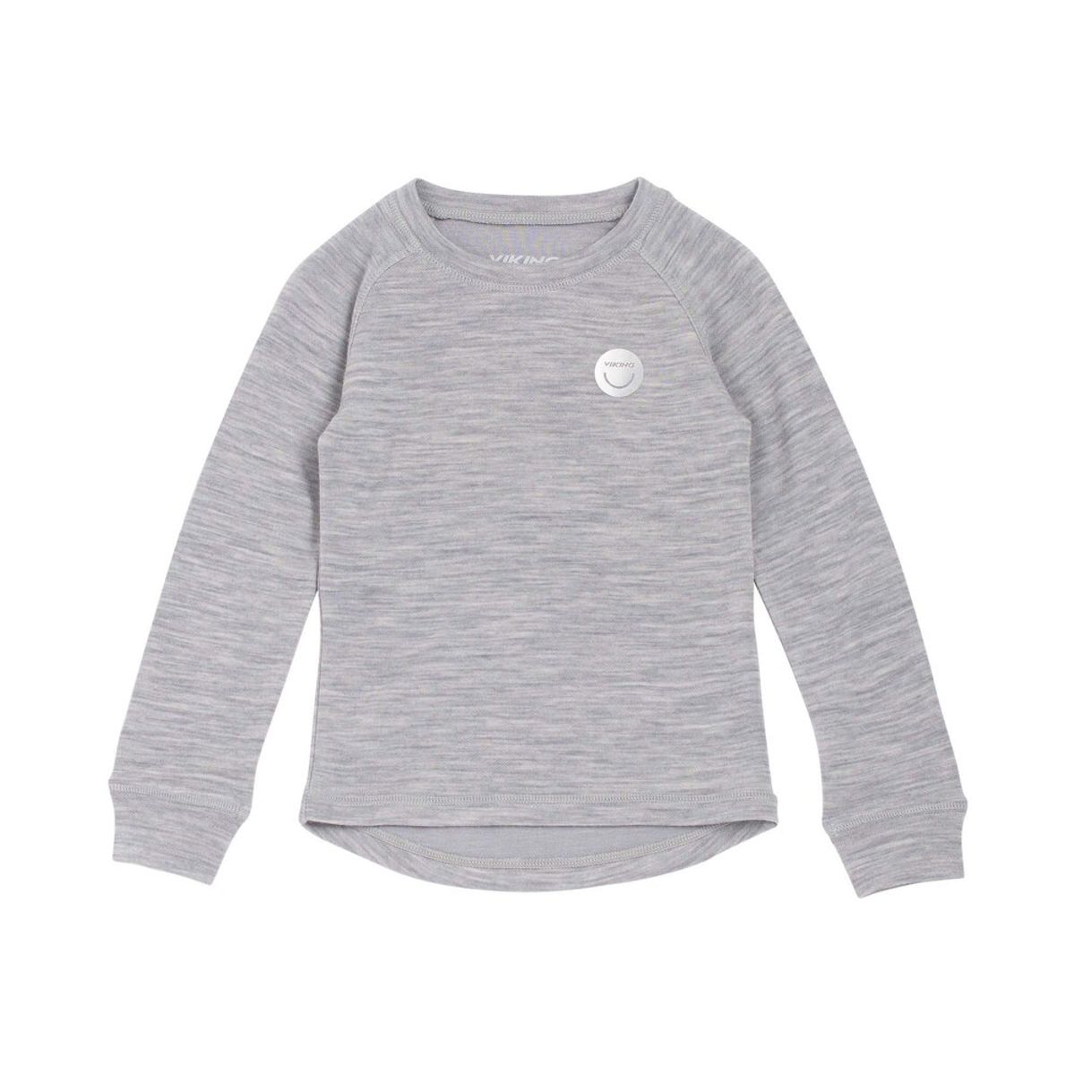 Soft Baselayer Merino Top - Grey/Light Grey - 98