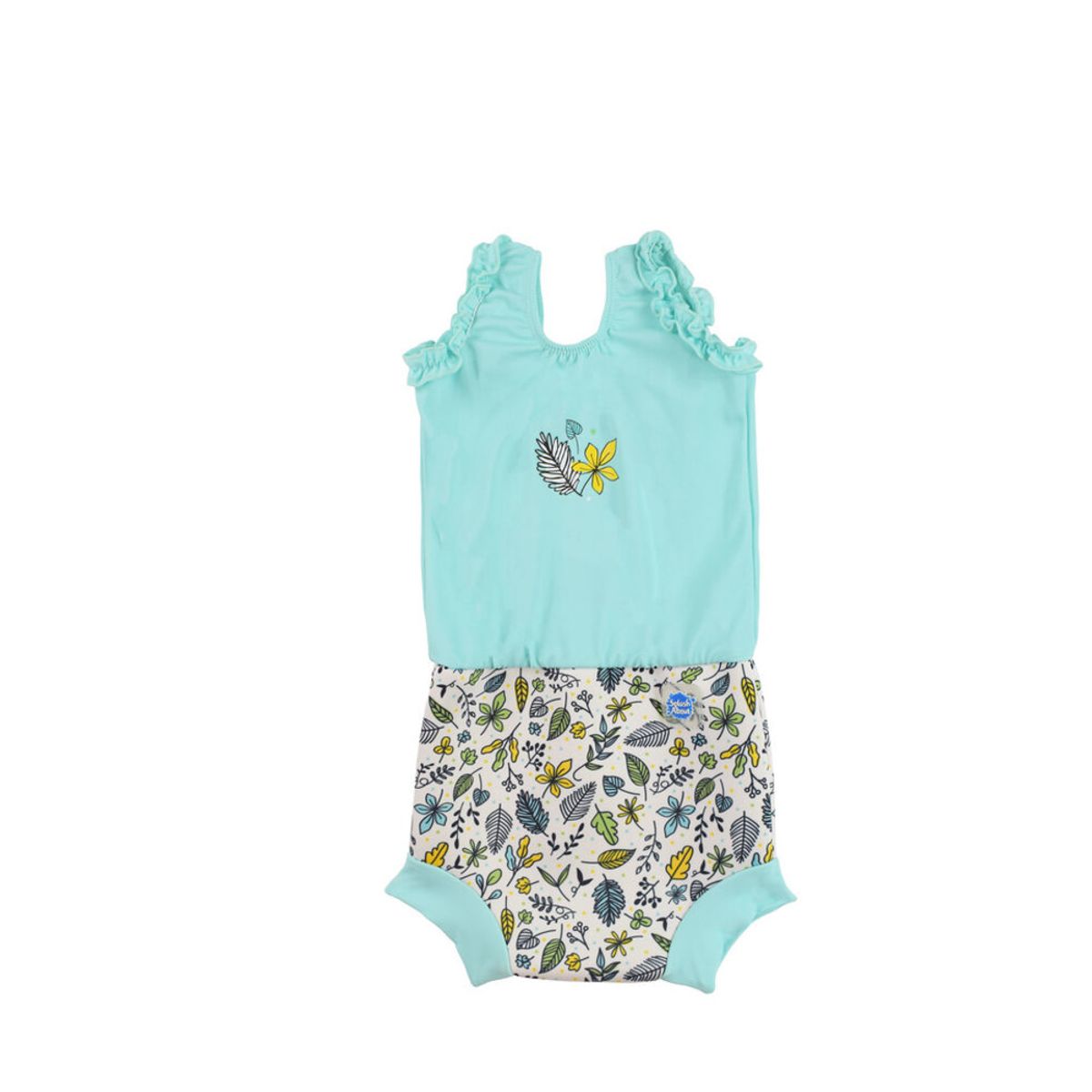 Happy nappy costume - Fallen leaves green - 6-14 MDR.