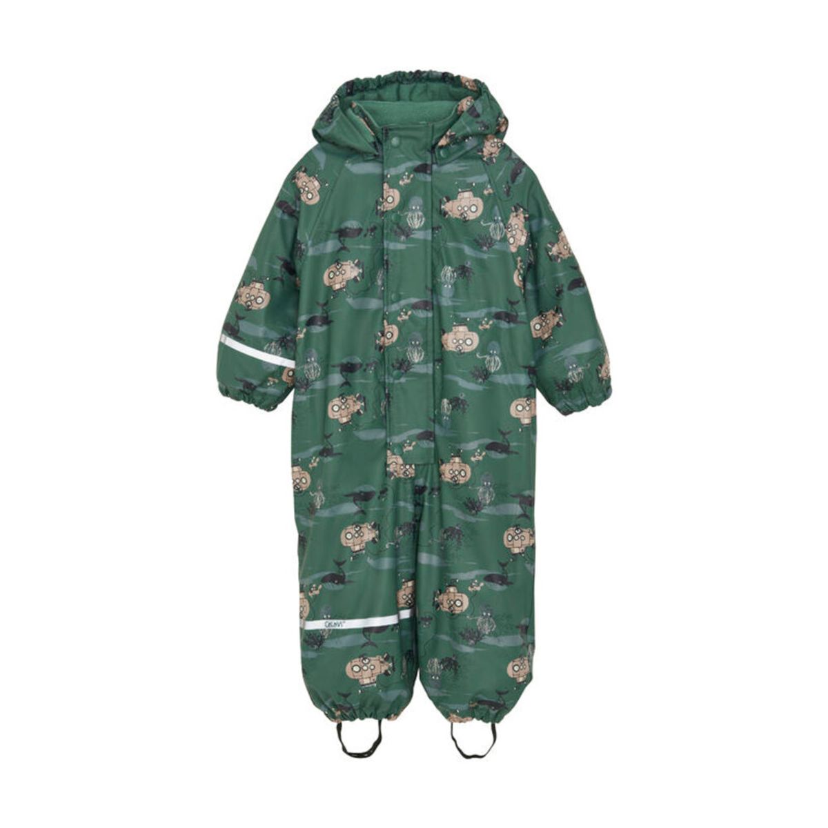 Regndragt m. fleece - Smoke Pine - 90