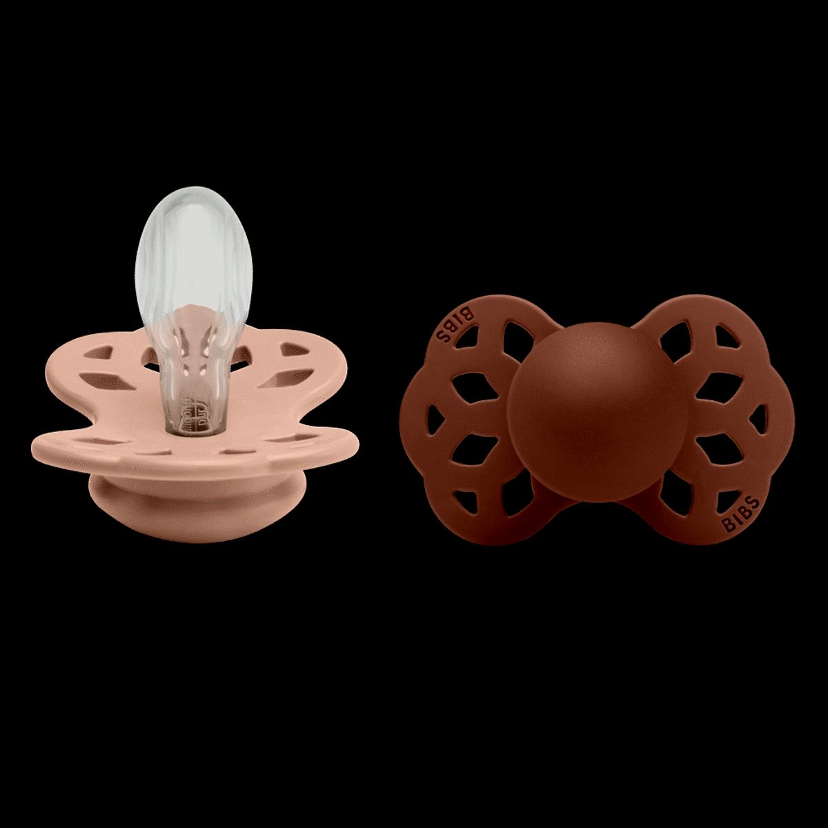 Infinity 2 pk Silicone Symmetrical Size 2 Blush/Woodchuck