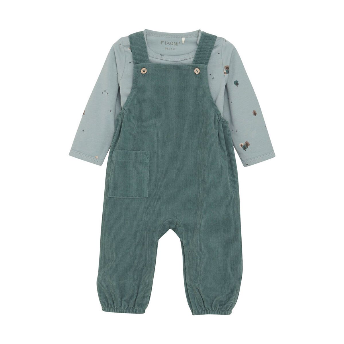 Sæt m. Body & Cord Sparkedragt - Silver Pine - 50