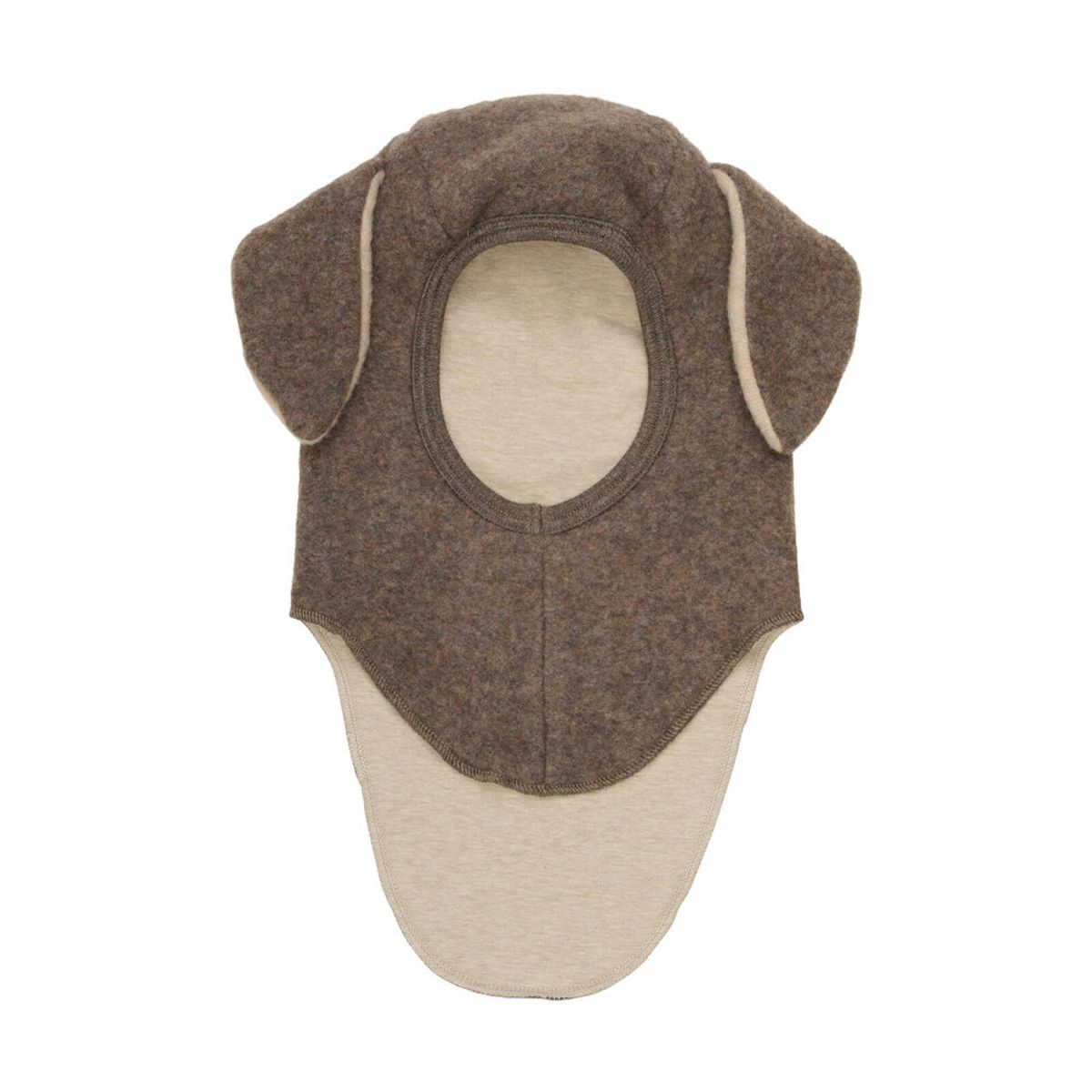 Elefanthue Uld Fleece - Brown Melange - 0-12 MDR.