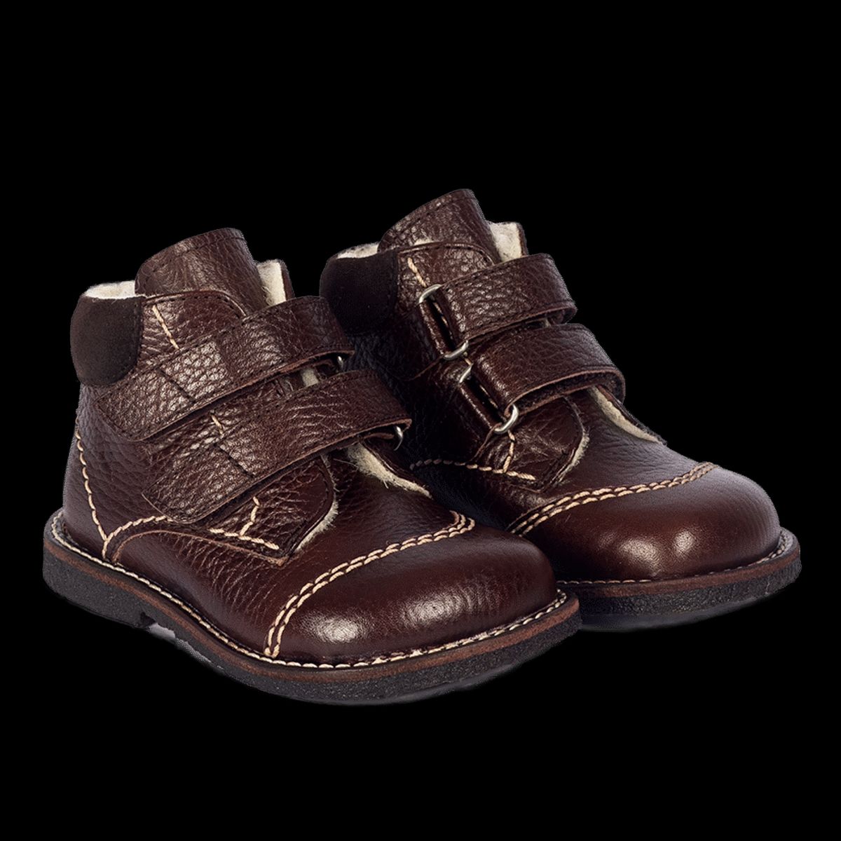 Begynder velcrosko - DARK BROWN - 21