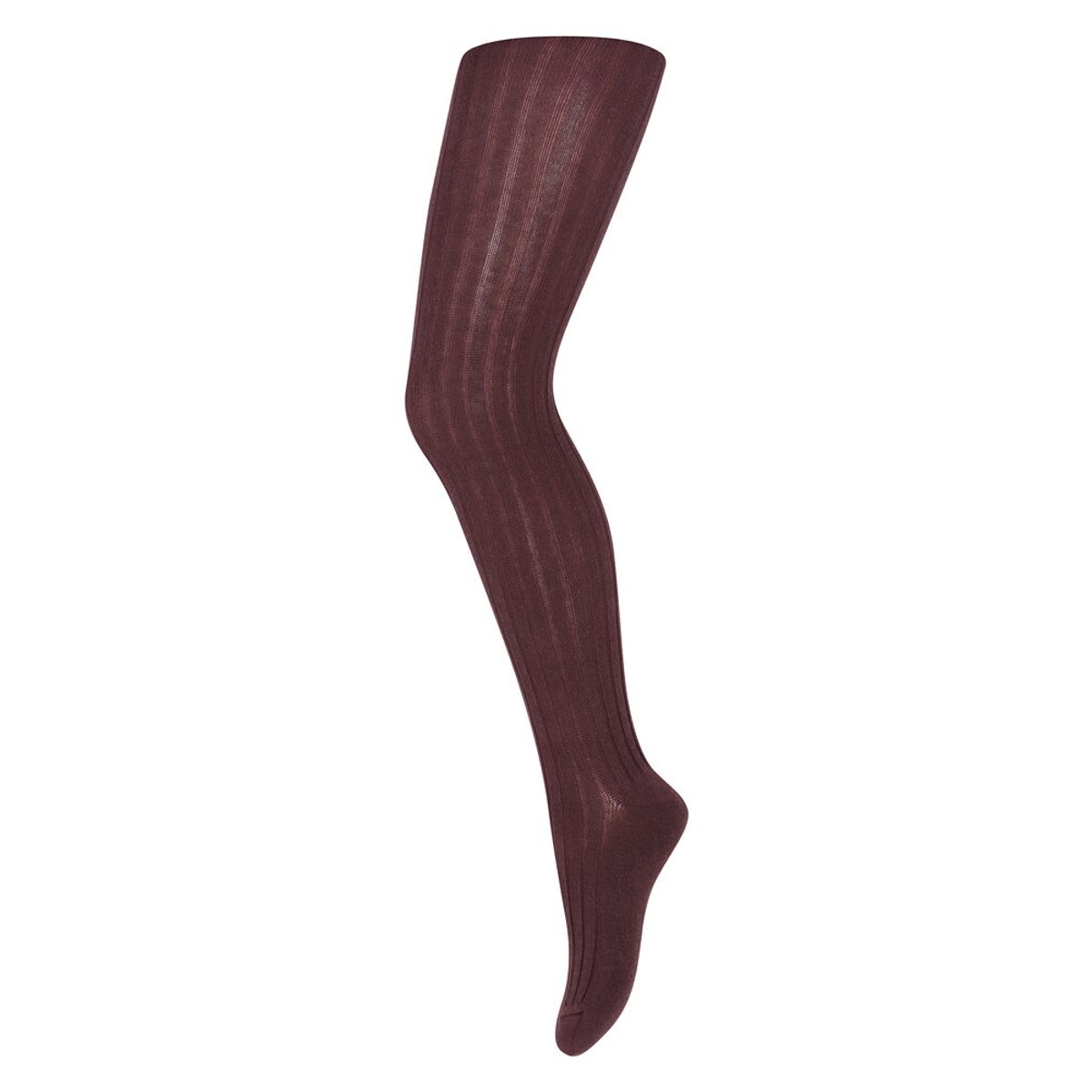 Basic rib strømpebuks - Grape Skin - 80