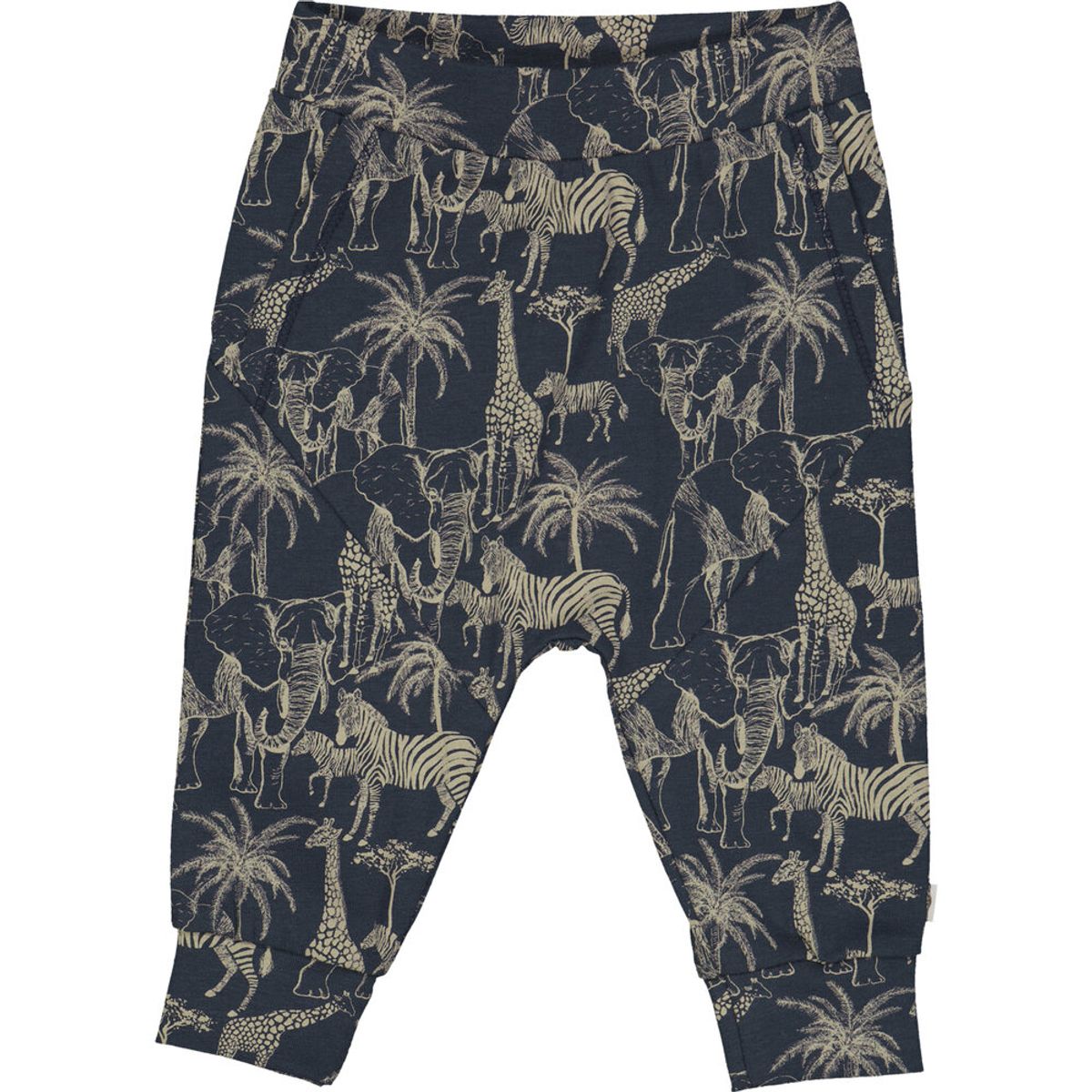 Safari bukser med dyr - Night blue/ Cashmere - 92