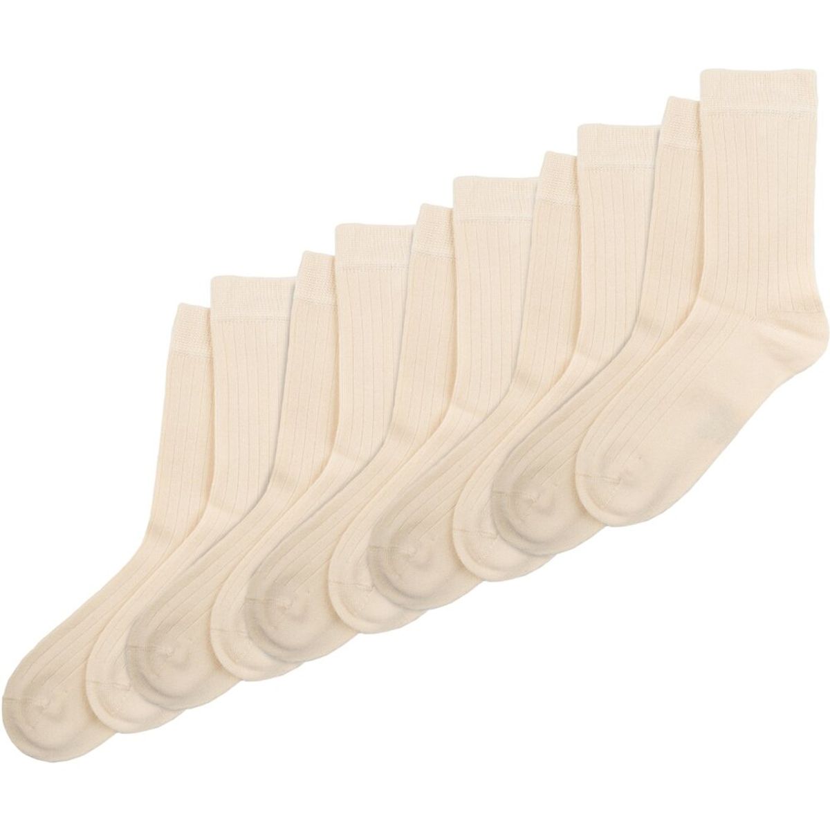 Bamboo strømper 5 pak - OFF WHITE - 31/34