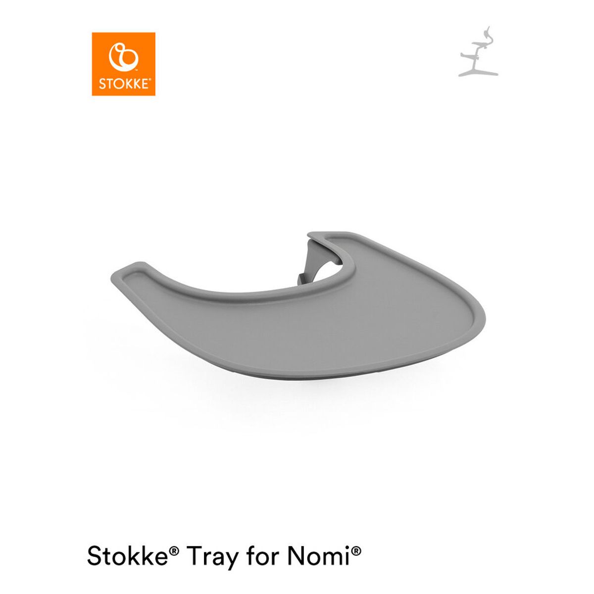 Stokke Tray til Nomi - grey