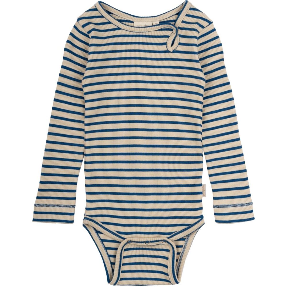 Body langærmet - Dark cobalt/dark off white - 80