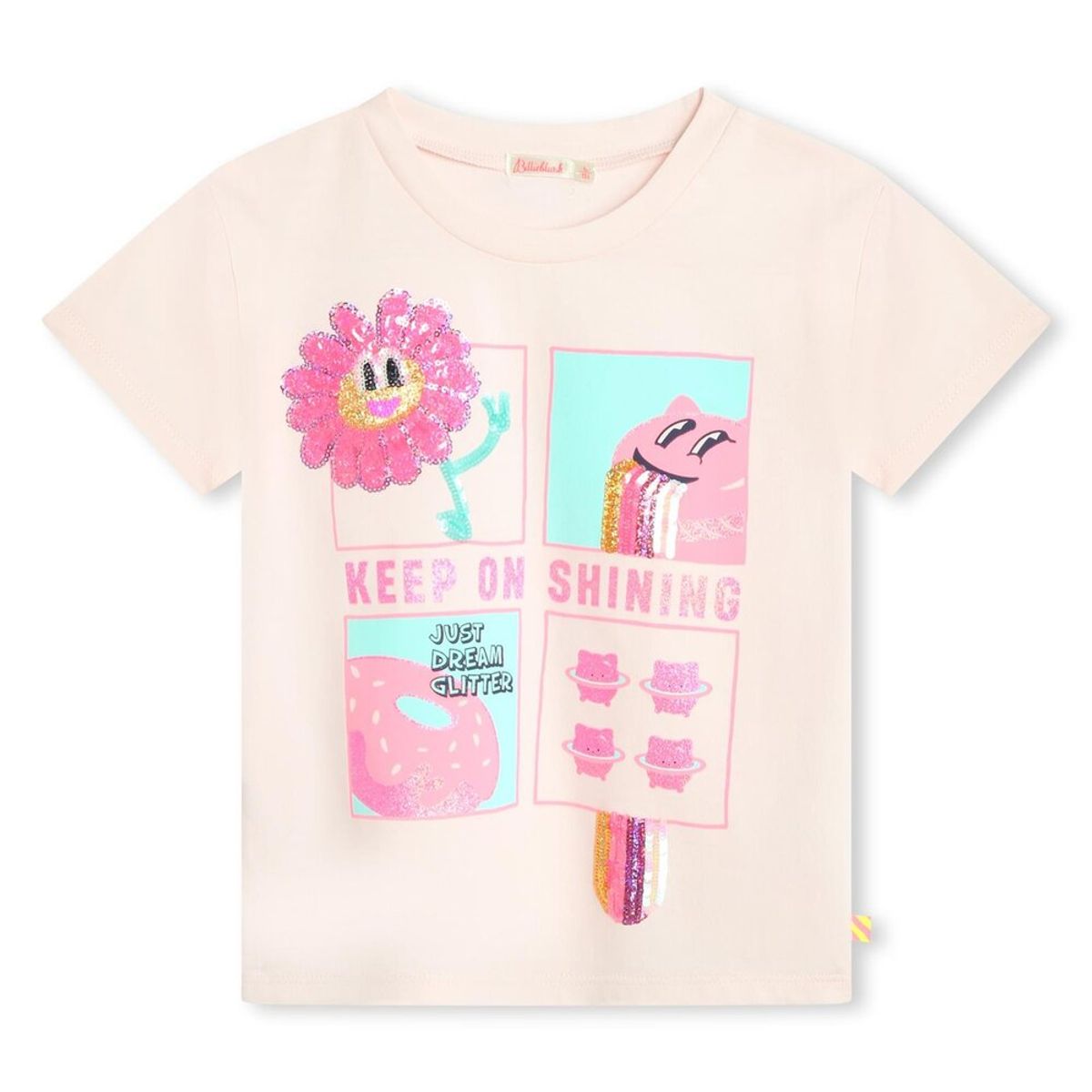 T-shirt kortærmet - PINK PALE - 8 ÅR