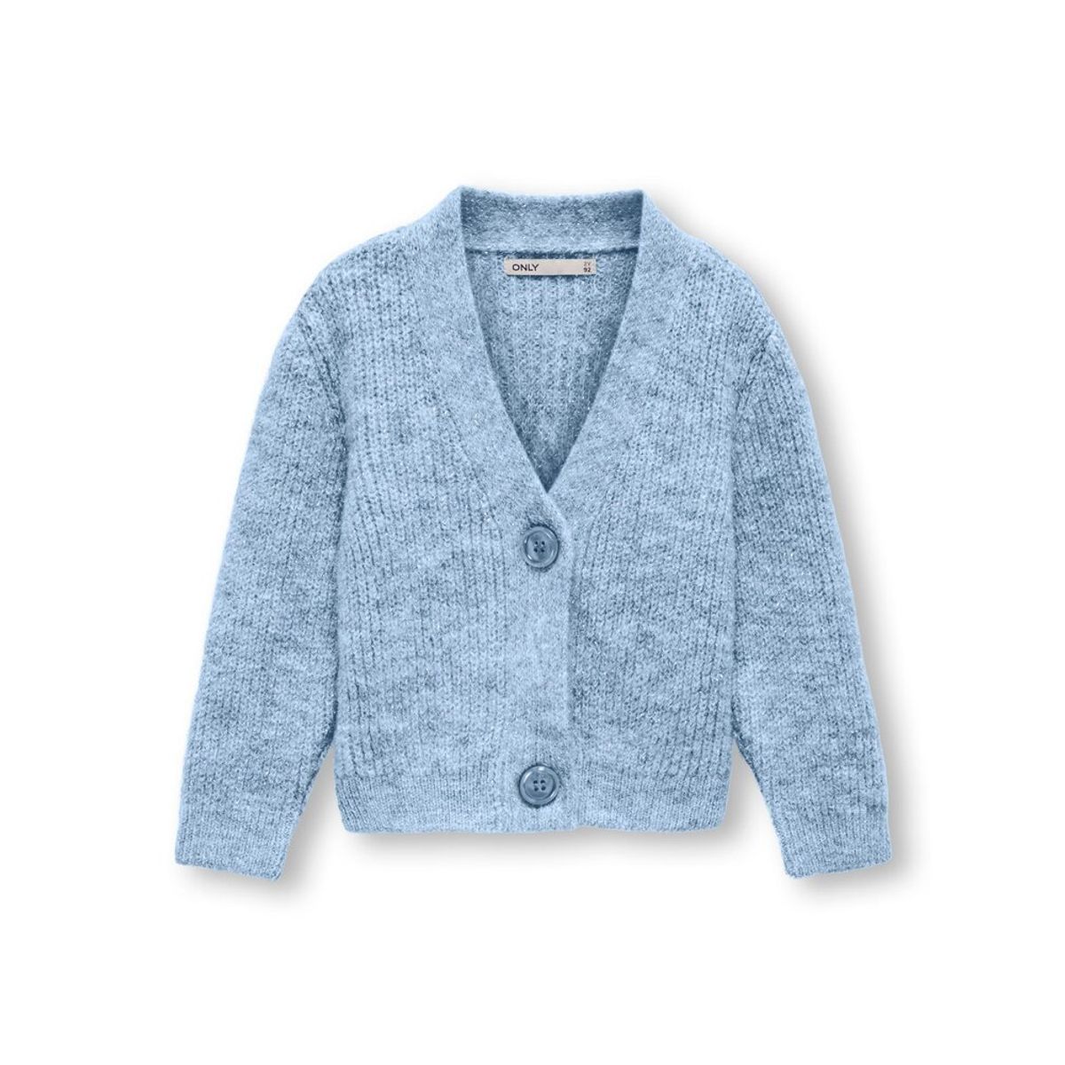 Oriana langærmet glitter cardigan - BLUE - 104