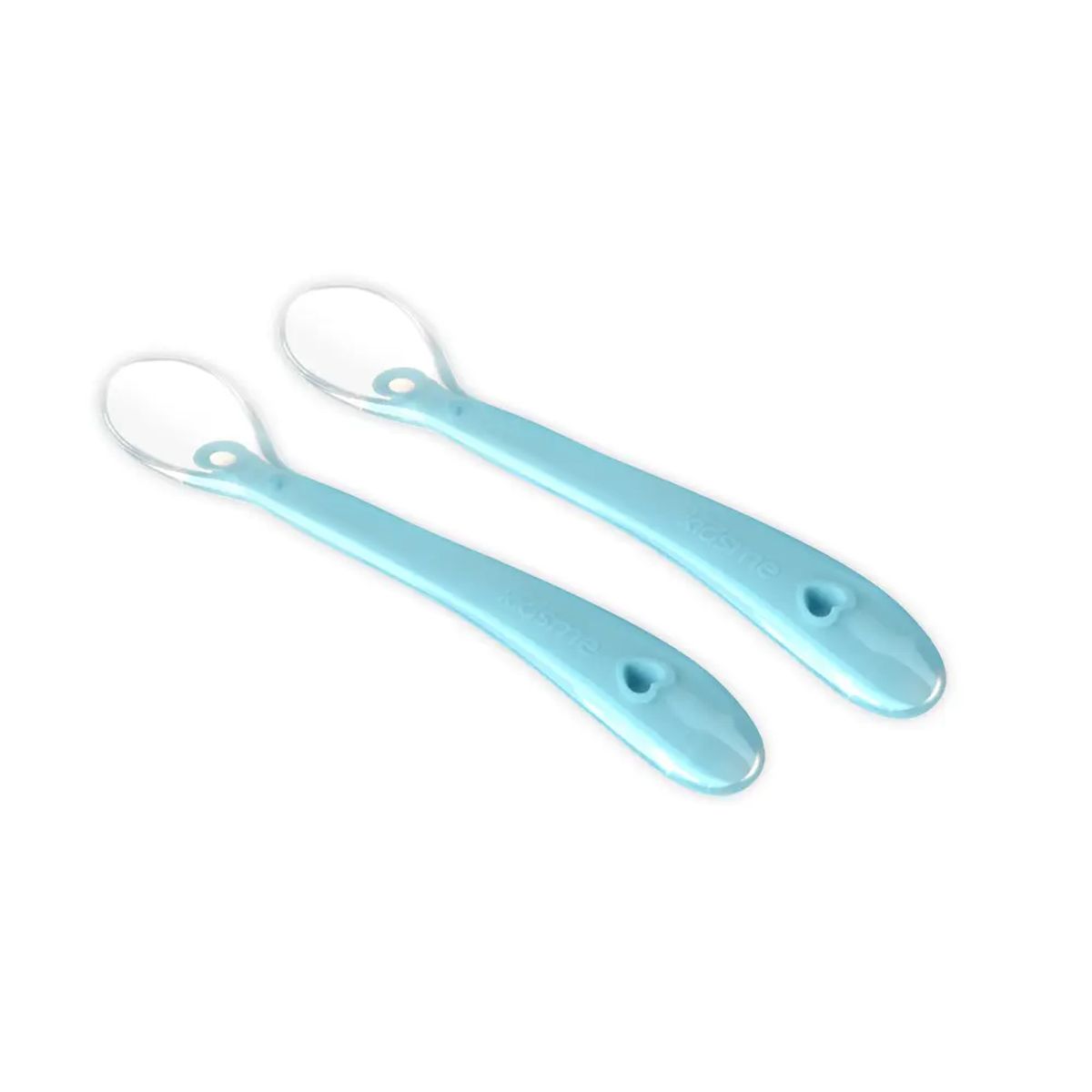 Silicone spoon - aquamarine 2-pack