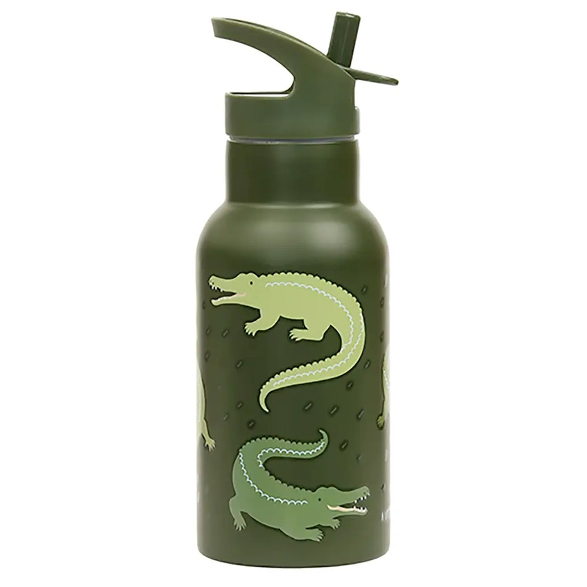 Stainless steel drink bottle: Crocodiles