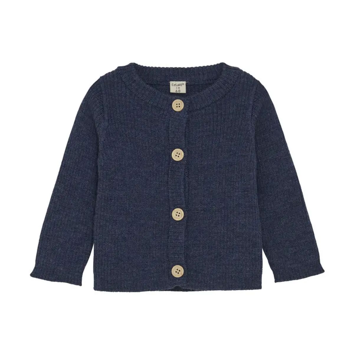 Cardigan - Knitted - Naval Academy Melange - 100