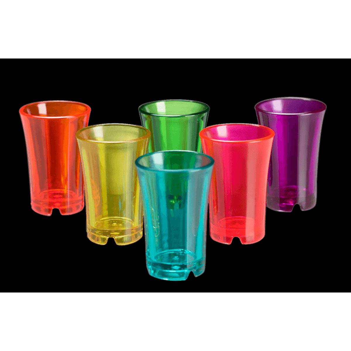 Shotglas Farvede Glas