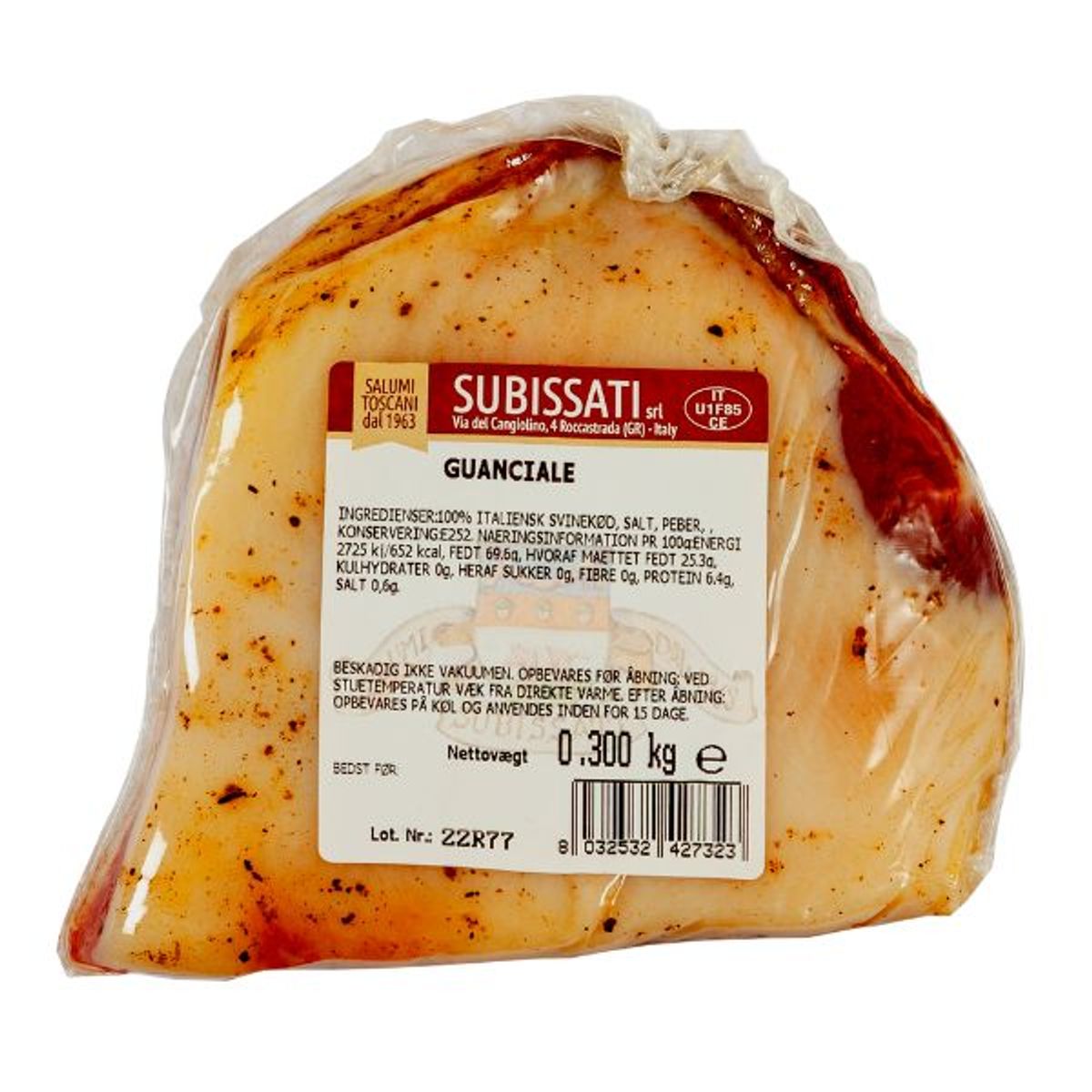 Guanciale 300g Deli Drengene