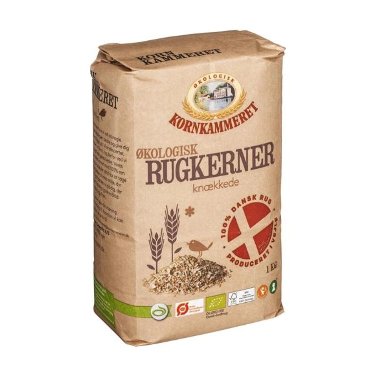 Rugkerner Knækket Øko Kornkammeret 1kg